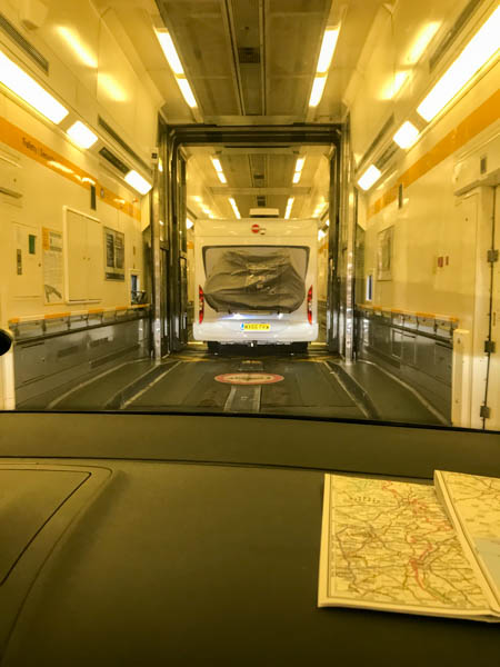 Zug Eurotunnel innen